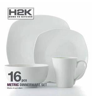 H2K Dinnerware Set - 16 pieces HK01695